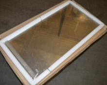 1 x Vogue Mijas Etched Bathroom Mirror - Size 850x750mm - Brand New Boxed Stock - Fitted With
