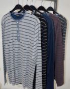 5 x Assorted PRE END / GNIOUS Branded Mens T-Shirts - New Stock With Tags - Recent Retail