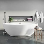 1 x Harrison Freestanding Bath 1790 x 810mm - Unused Stock - Beautiful oval Design - Highly