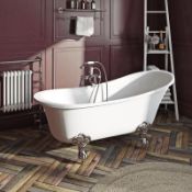 1 x Elegant Elsie Roll Top Freestanding Bath - High Quality Acrylic Finish - 1520x770mm Size -