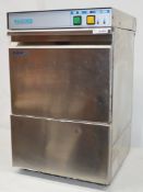 1 x MACH Commercial Glasswasher - Compact Size H65 x W41 x D49.5 cms - Stainless Steel Finish - 240v