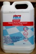 10 x Clean Line Professional 5 Litre Heavy Duty Degreaser Concentrate - Alkaline Cleaner & Degreaser