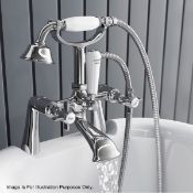 1 x Hampshire Bath Shower Mixer (M9046) - Ref: MBI015 - CL190 - Unused Boxed Stock - Location: