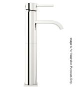 1 x Flex High Rise Counter Top Basin Mixer Tap (TAP50) - Made From Brass With Chrome Finish - Ref: M