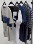 5 x Assorted Branded Mens T-Shirts - New Stock With Tags - Brands Include PRE END / GNIOUS Recent Re