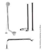 1 x Exposed Chrome Roll Top Bath Pack For Free Standing Baths - Model: RTBP01 - Ref: MSC066 - CL190