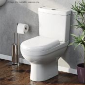 1 x COMO Close Coupled WC Toilet With Cistern + Soft Close Toilet Seat - Ref: GMJ002 - Unused