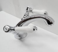 1 x Antonio Basin Mixer - Made From Brass With Chrome Finish - Ref: MBI029 - CL190 - Unused Boxed St