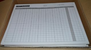 900 x A4 Size Staff Planners - Includes 18 Books of 50 Sheets - New Stock - CL011 - Ref JP024 - Loca