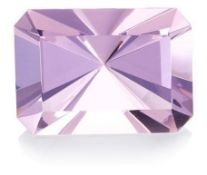 10 x ICE London Emerald Shaped Crystal Paperweight - Colour: Pink - 100mm In Diameter - New / Unused
