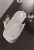 1 x MarbleTECH Curve Bath A-Grade - Ref:ABT907 - CL170 - Location: Nottingham NG2 - RRP: £2100 Dimen