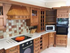 1 x Bespoke Fitted Pine Country Farmhouse Kitchen With Quality Corian&reg; Worktops and Appliances -