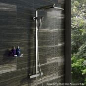 1 x TETRA Square Head Thermostatic Shower Riser Kit - CILISS7 - Ref: MBI005 - CL190 - Unused Boxed S