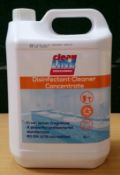 2 x Clean Line Professional 5 Litre Disinfectant Cleaner Concentrate - Fresh Lemon Fragrance - Best
