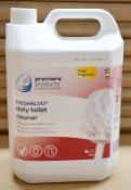 2 x 5-Litre Premiere Products FRESHALOO Commercial Daily Toilet Cleaner - New & Boxed Stock - CL083