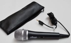1 x iRig Handheld Microphone For Smartphones - iPhone, iPad, Tablets, Android - With Carry Case - CL
