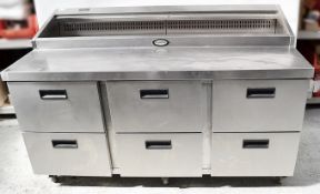 **Just Added** 1 x Refrigerated Pizza/Sandwich Prep Counter - Model: FPS3HR - Dimensions: W172 X D85