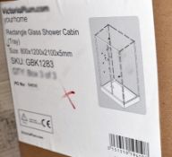 1 x Rectangle Shower Tray, For A Rectangle Glass Shower Cabin - GBK1283 - Supplied In 1 x Box,