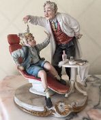 1 x Capodimonte Dentist with Scared Child Figurine - CL226 - Location: Knutsford WA16 - NO VAT ON