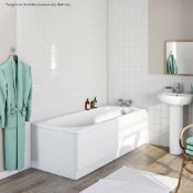 1 x RICHMOND Round Edge Single Ended Straight Bath (B0079) - Dimensons: 1500 x 700mm - No Tap