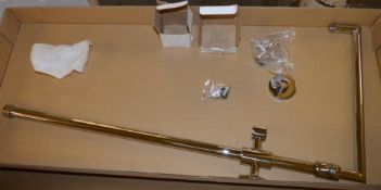 1 x Shower Riser Rail Including Divertor - Chrome Finish - Brand New Boxed Stock - Ref SR1 - CL190 -