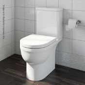 1 x Deco Close Coupled Toilet Without Toilet Seat - Includes Fixings And Cistern - Ref: GMJ019 -