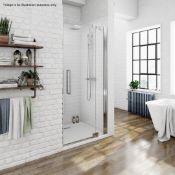 1 x Right Handed 900 Frameless Hinged Glass Shower Door (HDR9008) - Dimensions: 900 x 1900 x 8mm -