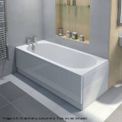 1 x Richmond Single Ended Straight Bath (B0760) - Dimensions: 1600 x 700mm - No Tap Holes -