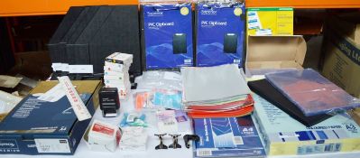 1 x Large Collection of Office Stationary - CL400 - Items Include Clipboards, A3 Paper, Suspension