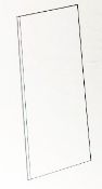 1 x 800mm Glass Shower Panel Including Wall Profile - Dimensions: 800 x 1900 x 8mm - Ref: GMB004 -