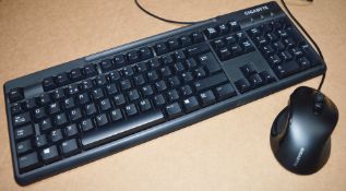 1 x Gigabyte Keyboard and Mouse Set - Includes M6880X Laser Gaming Mouse and GK-K31-- Wired USB