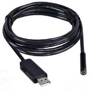 1 x Endoscope Borescope Snake Inspection Video Camera - 6 LED - Waterproof - 5m Length - USB