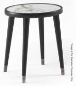 1 x PORADA Bigne' 45 Marble Side Table Cr - Ref: 5439620 - CL087 - Location: Altrincham WA14 - Origi