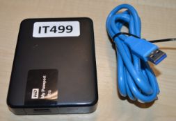 1 x WD My Passport Ultra External 2 Terabyte Hard Drive - CL010 - Ref IT499 - Location: Altrincham
