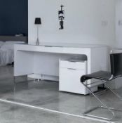 1 x LIGNE ROSET Hyannis Port Desk + Filing Cabinet - Ex-Display In Great Condition - Ref: 5001023A -