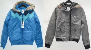5 x Assorted Branded Puffer Jackets, All With Fur-lined Hoods **Please Read Full Description** New /