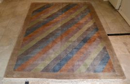 1 x Multicoloured Kangri Nepalese Hand Knotted Nepalese Rug - Dimensions: 360x250cm - Unused - NO VA