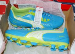 10 x Pairs Of Branded Fitness Footwear / Trainers / Football Boots - New / Unused Boxed Stock -