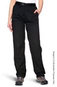 3 x Pairs Of Craghoppers Womens Classic Kiwi Trousers In Black - New / Unused Stock With Tags - Both