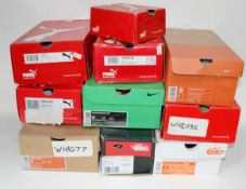 10 x Pairs Of Branded Fitness Footwear / Trainers / Football Boots - New / Unused Boxed Stock -