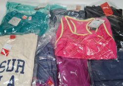 25 x Assorted Items Of Branded Ladies Sportswear - New / Unused Stock With Tags - Various Designs