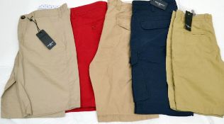 5 x Assorted Pre End PRE END Branded Mens Cotton Shorts - New Stock With Tags - Recent Menswear