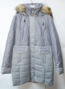 1 x Steilmann Feel C.o.v.e.r By Kirsten Womens Coat - Poly Down Filled Coat In Silver/Grey -