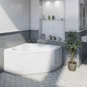 1 x Realm Corner Bath With Side Panel - Ref: DY168/REALMCB&PAN - CL190 - Unused Stock - Location: Bo
