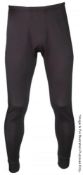 12 x Assorted Pairs Of Blackrock Black Thermal Leggings (Bottoms) - Unisex Underwear Base Layer -