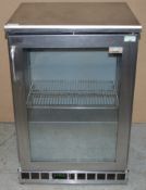 1 x Gamko Single Door Undercounter Bottle Chiller - Stainless Steel Finish - CL232 - Ref JP147 -
