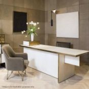 1 x KELLY WEARSTLER Dillon Desk - Rare Piece, Please Read Fully Description - Dimensions: W214 x D77