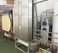 1 x Industrial Washer Service Vertical Glass Washing Machine - Left to Right Working Direction -
