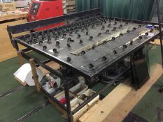 1 x Hot Melt Sealed Unit Clamping Table - Dimensions: H90(140) x W208 x D168cms - CL255 - Ref