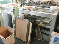 1 x Shop Display Counter With Rear Access Door and Glazed Top and Front - CL255 - Ref SG191 -